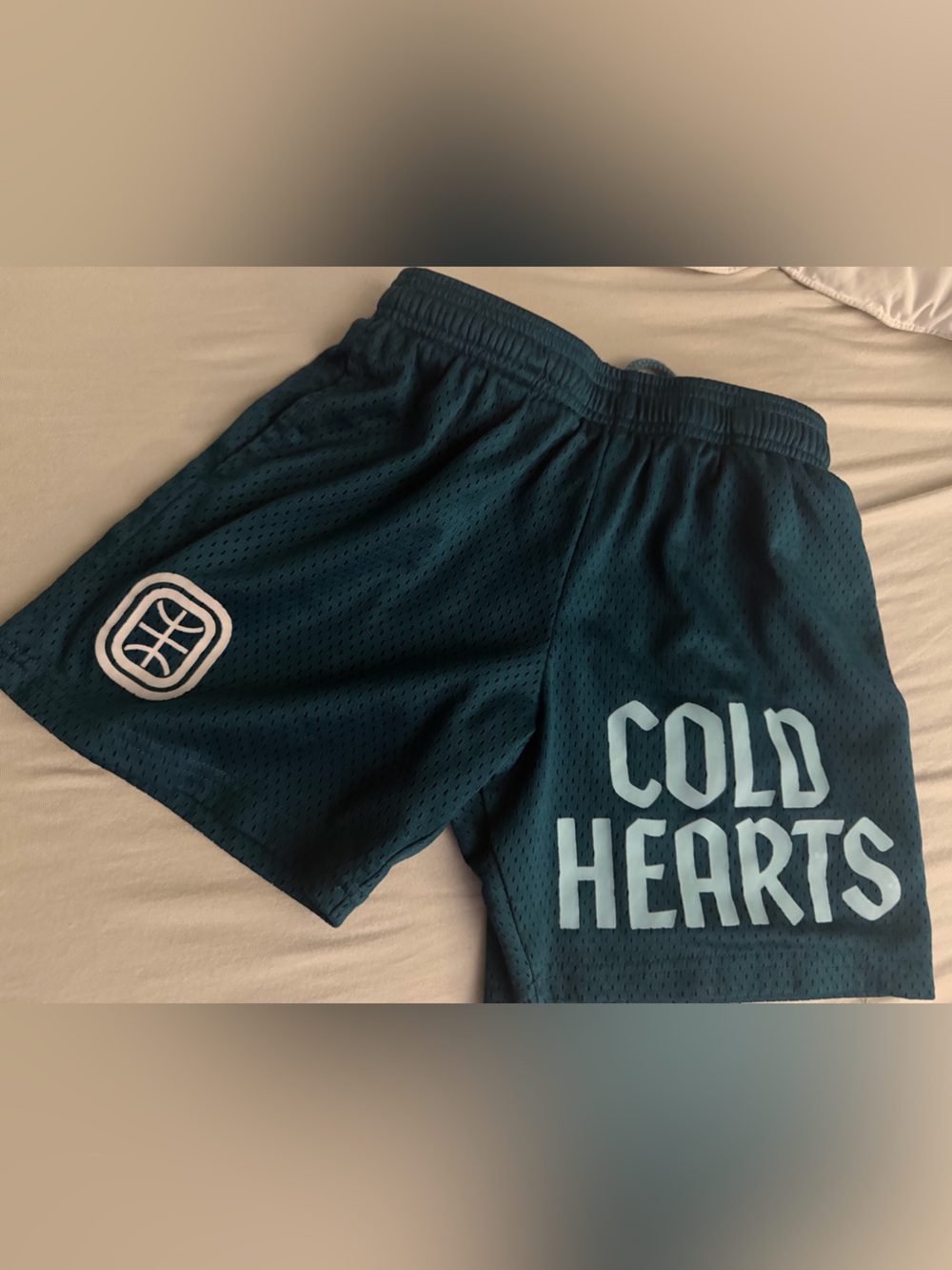 Overtime YM Dark Teal Mesh Athletic Shorts with Elastic Waistband. EUC 🏀